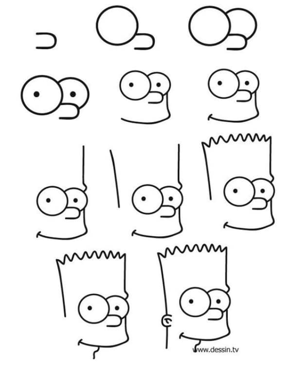 Easy Step by Step Tutorials to Draw a Cartoon Face