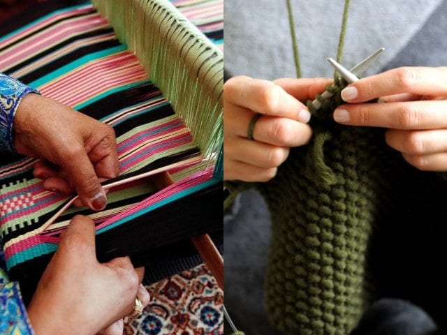 What Are the Main Differences Between Weaving and Knitting?