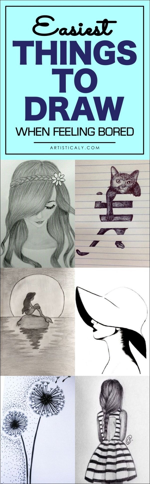 40 Easy Things to Draw When You're Bored!