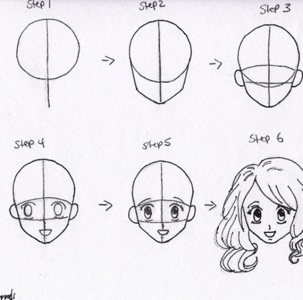 Easy Step by Step Tutorials to Draw a Cartoon Face