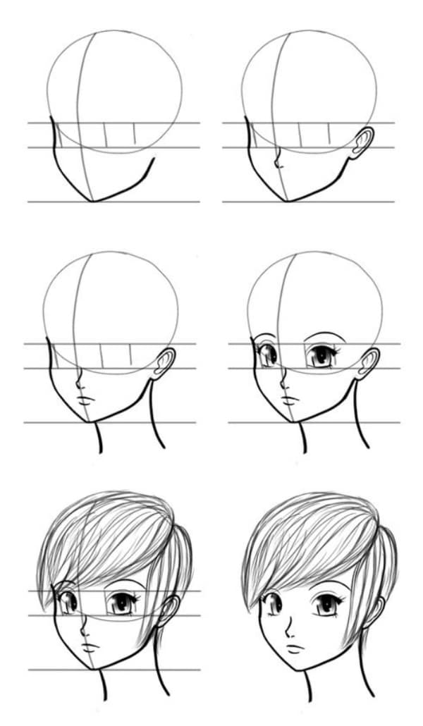 40 Easy Step by Step Tutorials to Draw a Cartoon Face | Artisticaly -  Inspect the Artist Inside You!