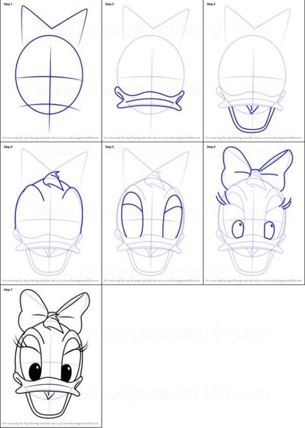 Easy Step by Step Tutorials to Draw a Cartoon Face