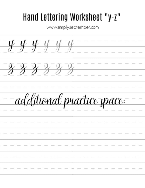 Sans Serif Lettering - 30 Practice Worksheets for Procreate & Print –  Lovely Planner