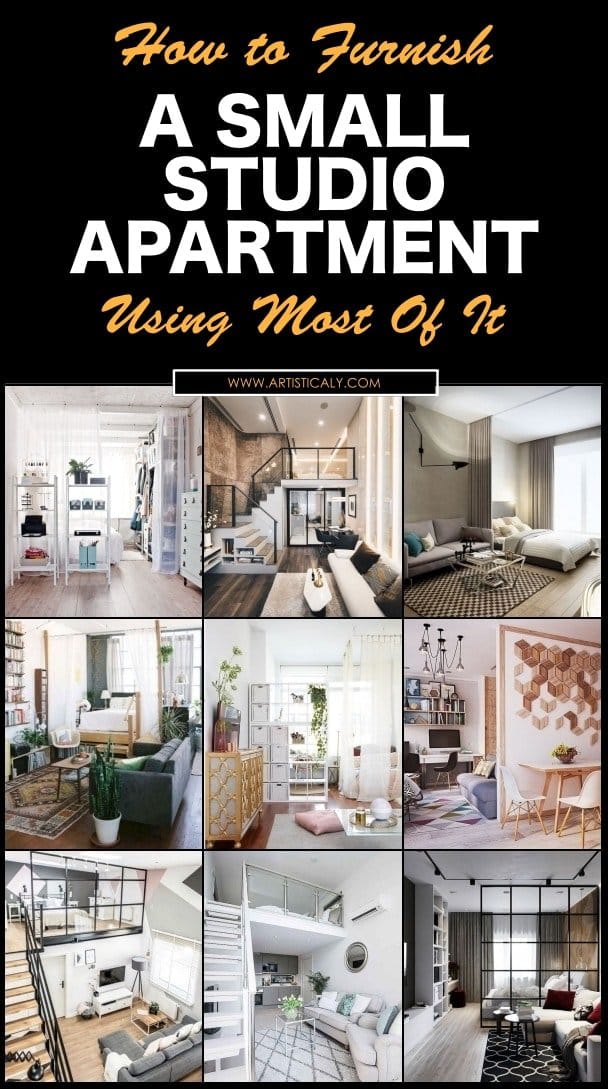 How To Furnish A Small Studio Apartment Using Most Of It Artisticaly