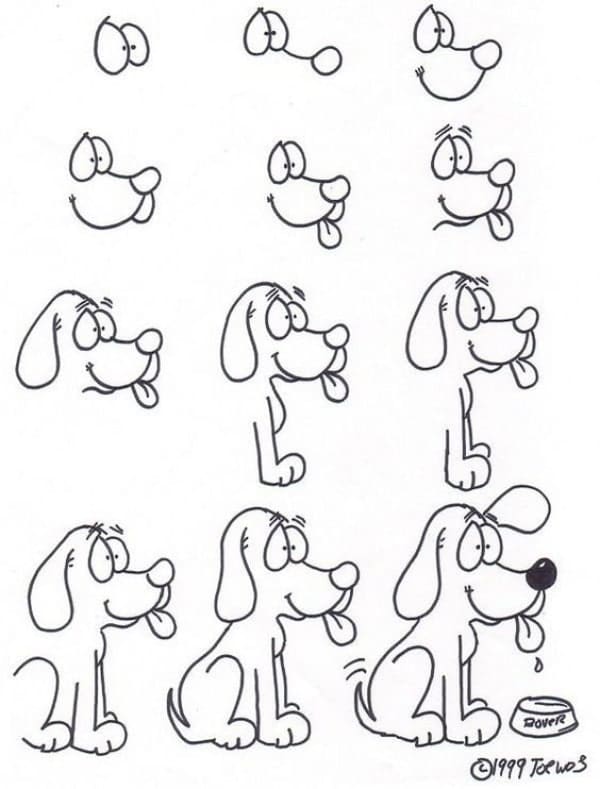How to Draw a Dog | Step by Step Dog Drawing Tutorials | Artisticaly - Inspect the Artist Inside You! How to Draw a Dog | Step by Step Dog Drawing Tutorials | Artisticaly - Inspect the Artist Inside You!