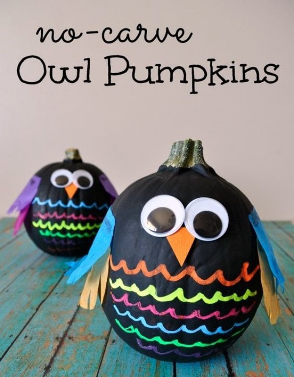 Interesting-No-Carve-Pumpkin-Decorating-Ideas-for-Kids