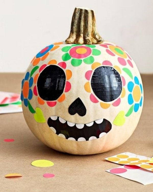 47 Interesting No Carve Pumpkin Decorating Ideas for Kids | Artisticaly ...