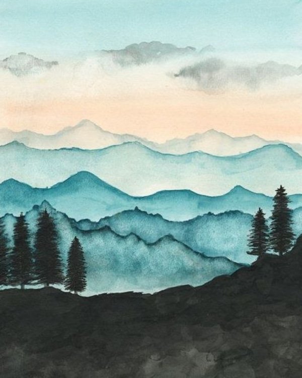 Simple Watercolor Painting Ideas For Beginners Watercolor Paintings 