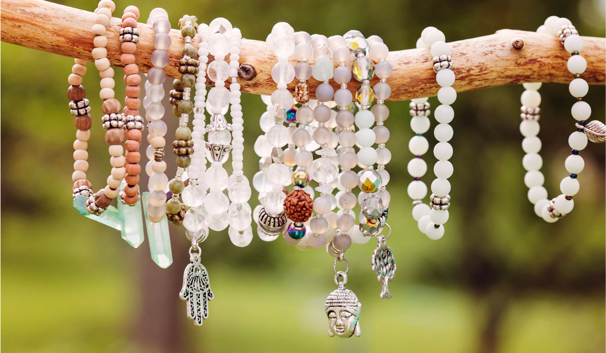 beads on jewelry